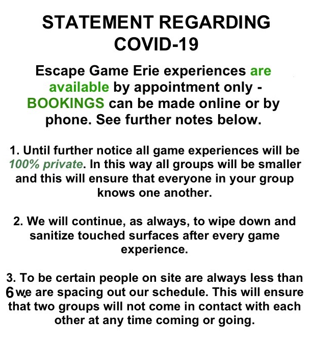 Escape Game Erie Live Interactive Experience Great For Team Building And All Groups Perfect For Things To Do In Erie Pennsylvania